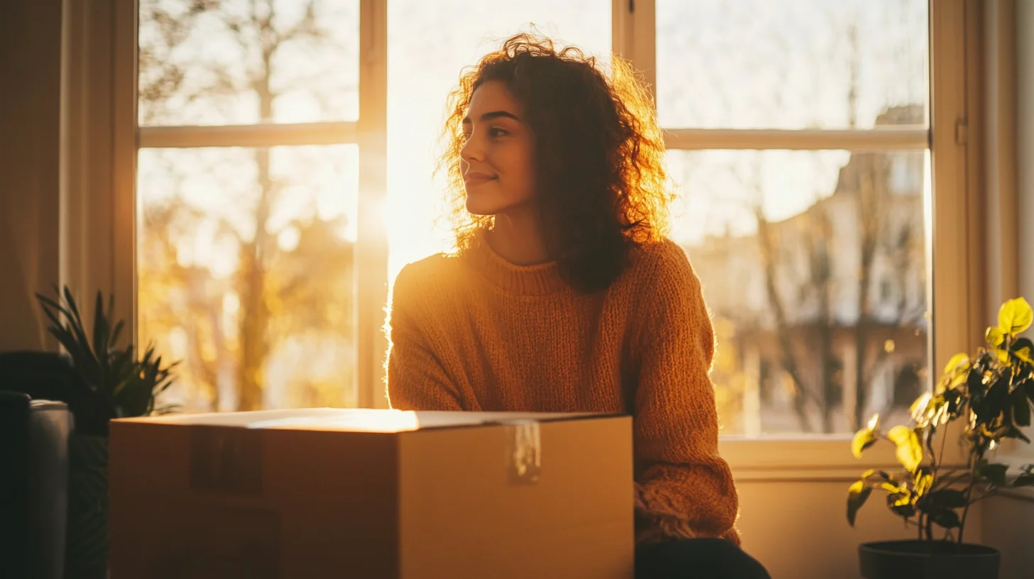 Person packing boxes and reviewing relocation costs — Kapitus Funding article